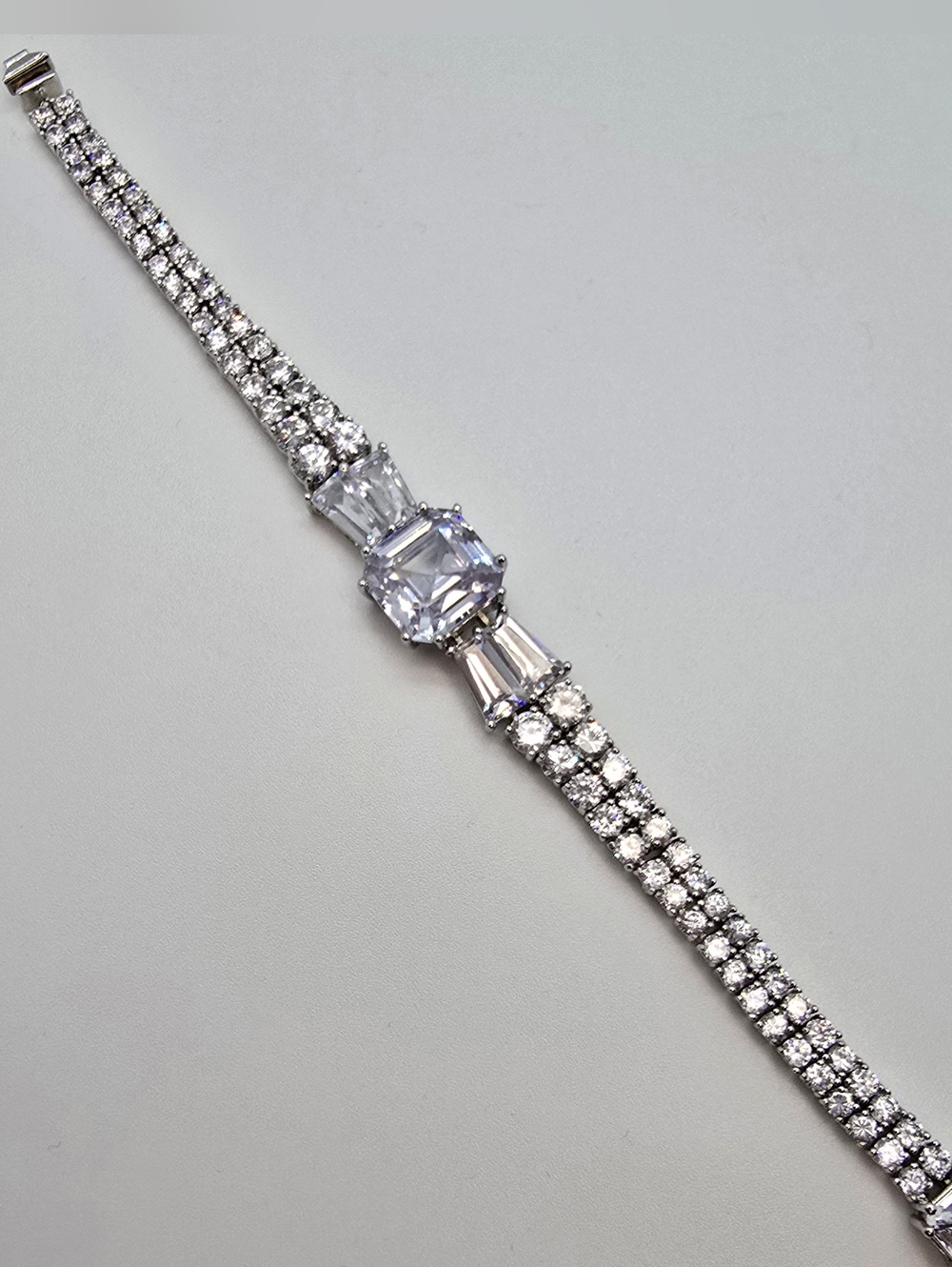 Vintage Givenchy Crystal Multi-Row Bracelet